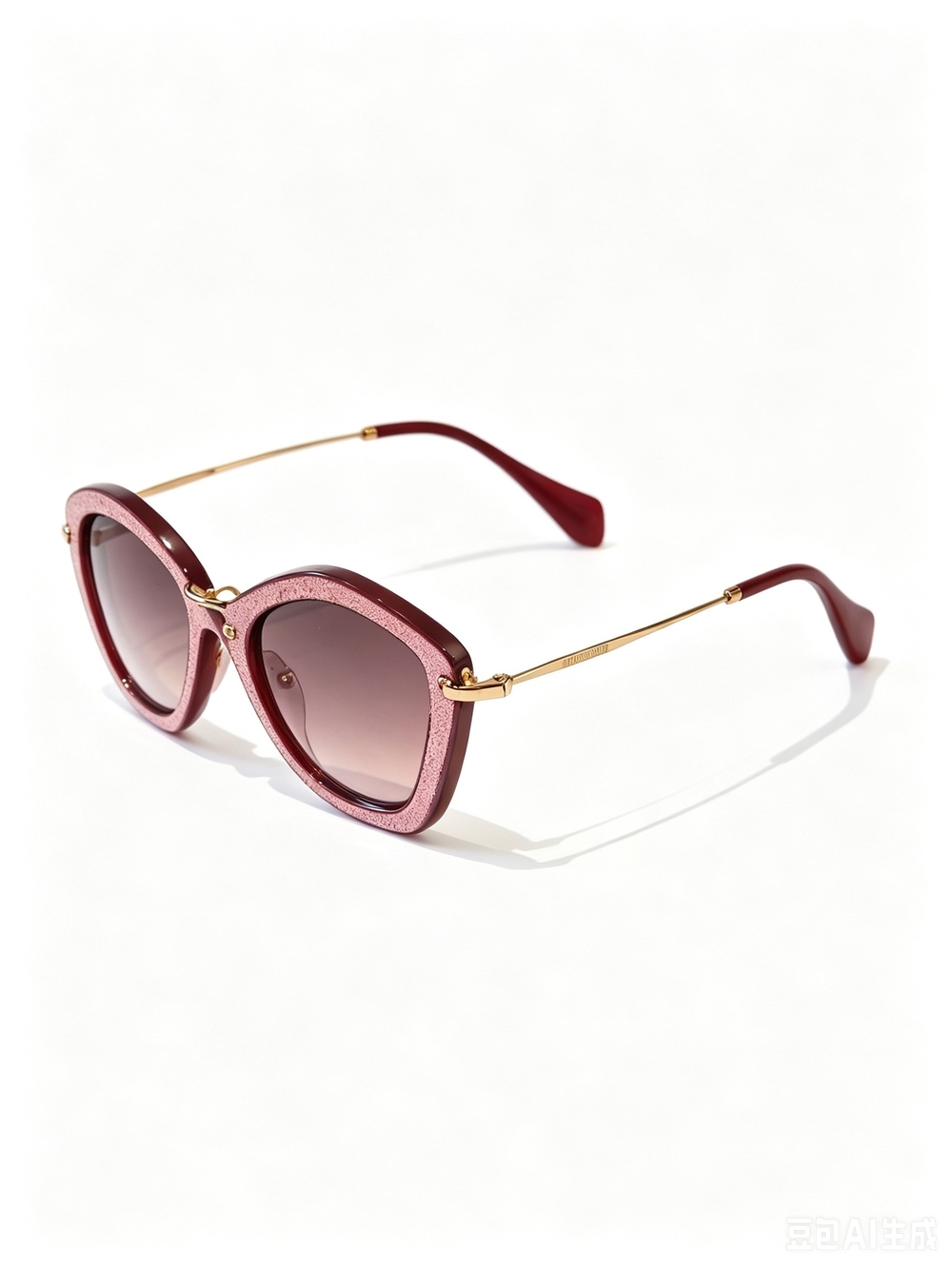 Miu Miu Geometric Hexagon Gradient Lens Sunglasses,